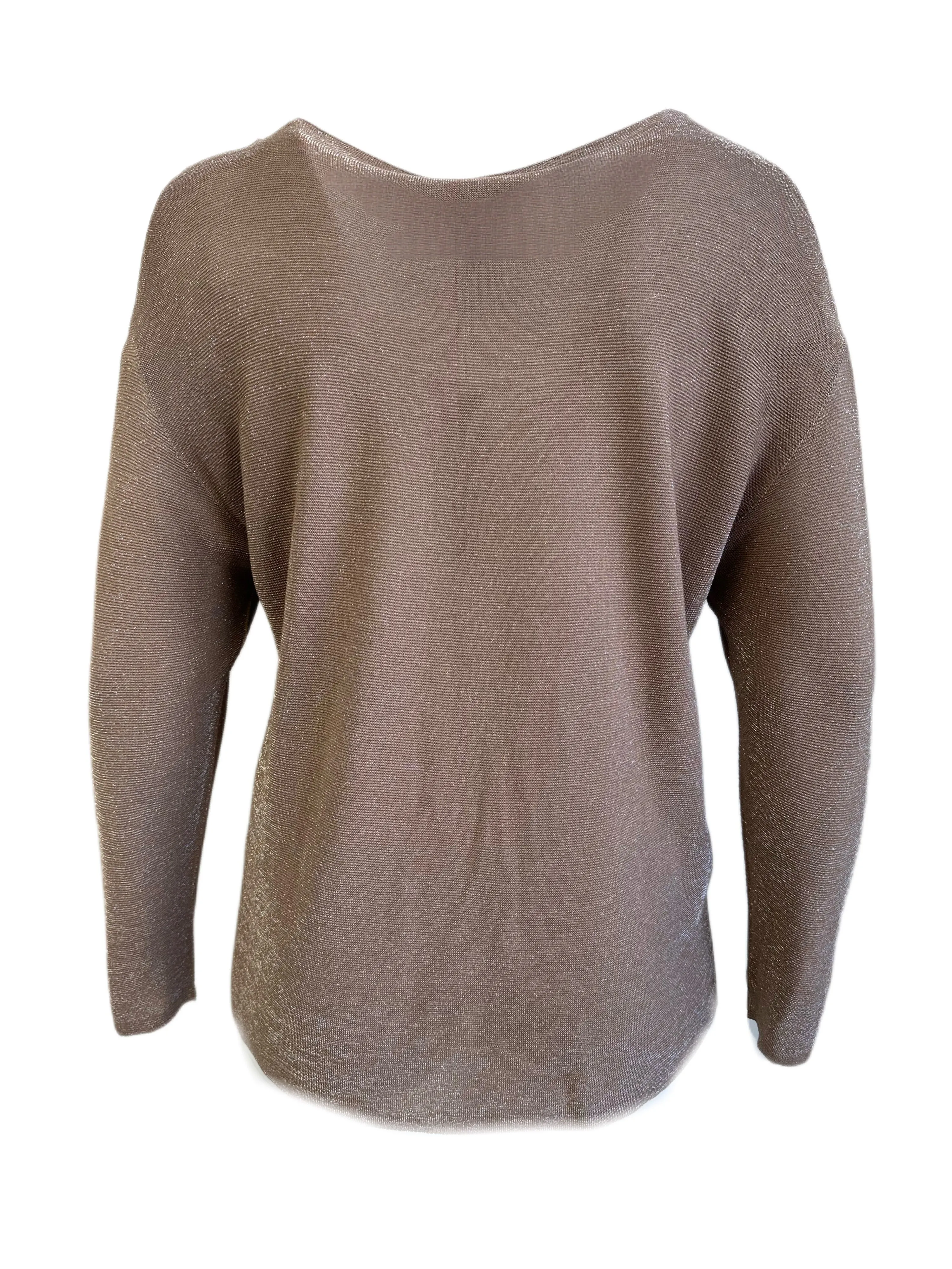 Marina Rinaldi Women's Brown Amare Pullover Sweater Size XL NWT