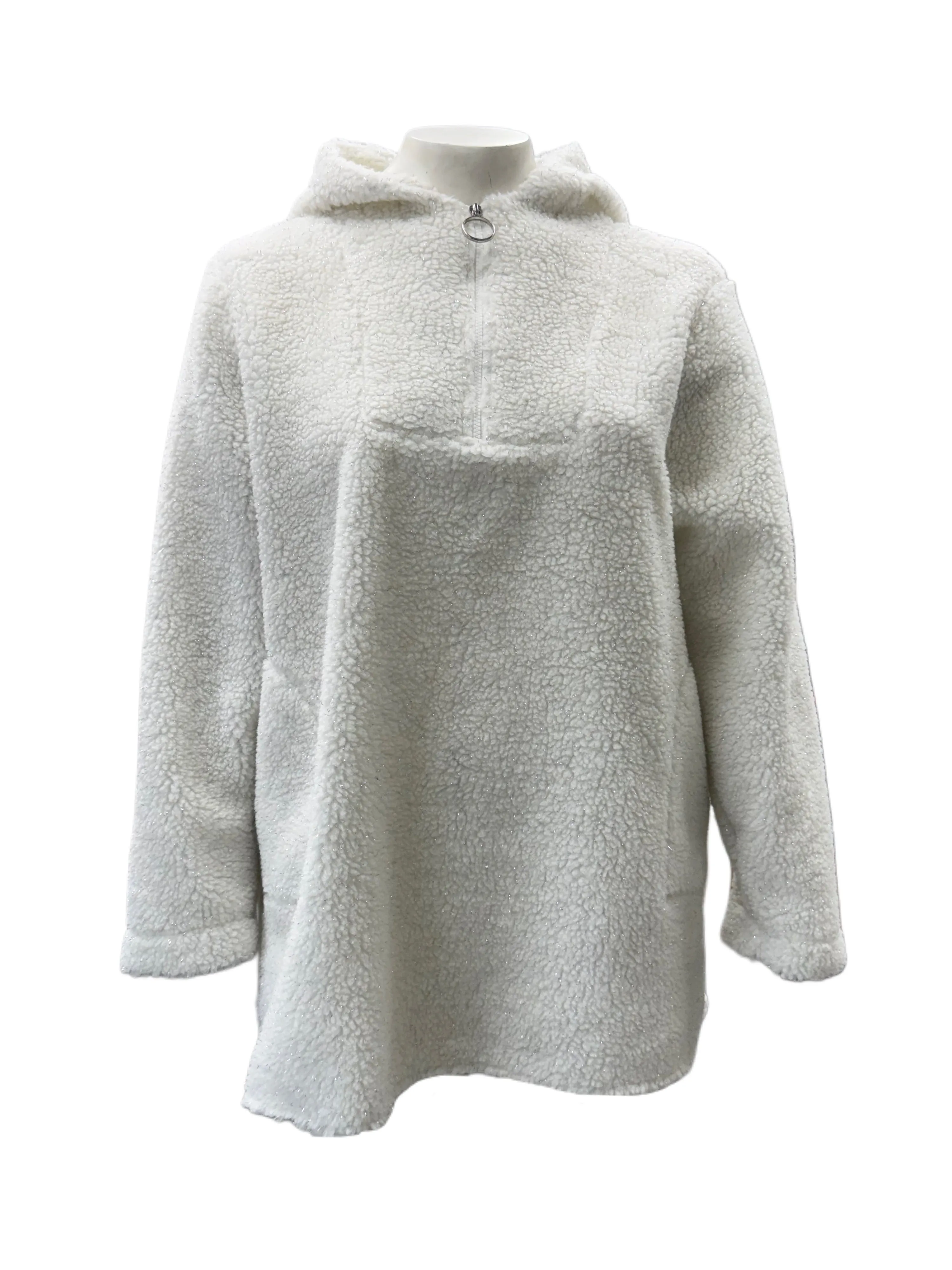 Marina Rinaldi Women's White Occitano Pullover Sweatshirt NWT