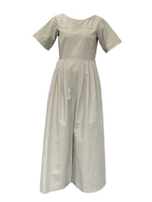 Max Mara Women's Beige Humour Zipper Closure Jumpsuit Size 2 NWT