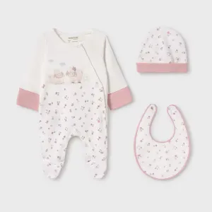 Mayoral Baby 3 Piece Gift Set 9516 Pink Sheep