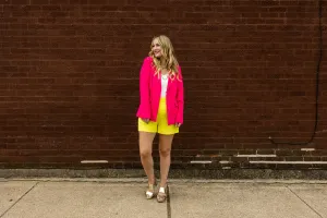 melanie blazer in hot pink