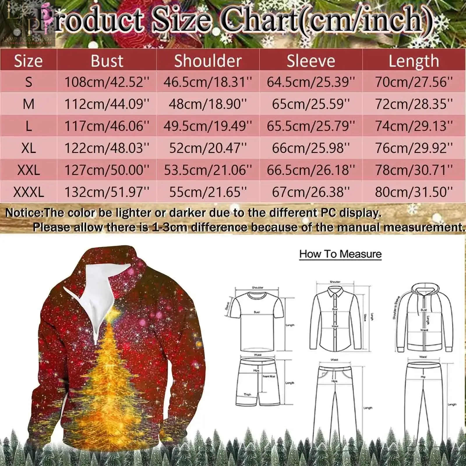 Men's Fashion Zipper Sweatshirt: Christmas Vintage Jacket, Autumn Pullover, Casual Long Sleeve Tops - Clothing for Men