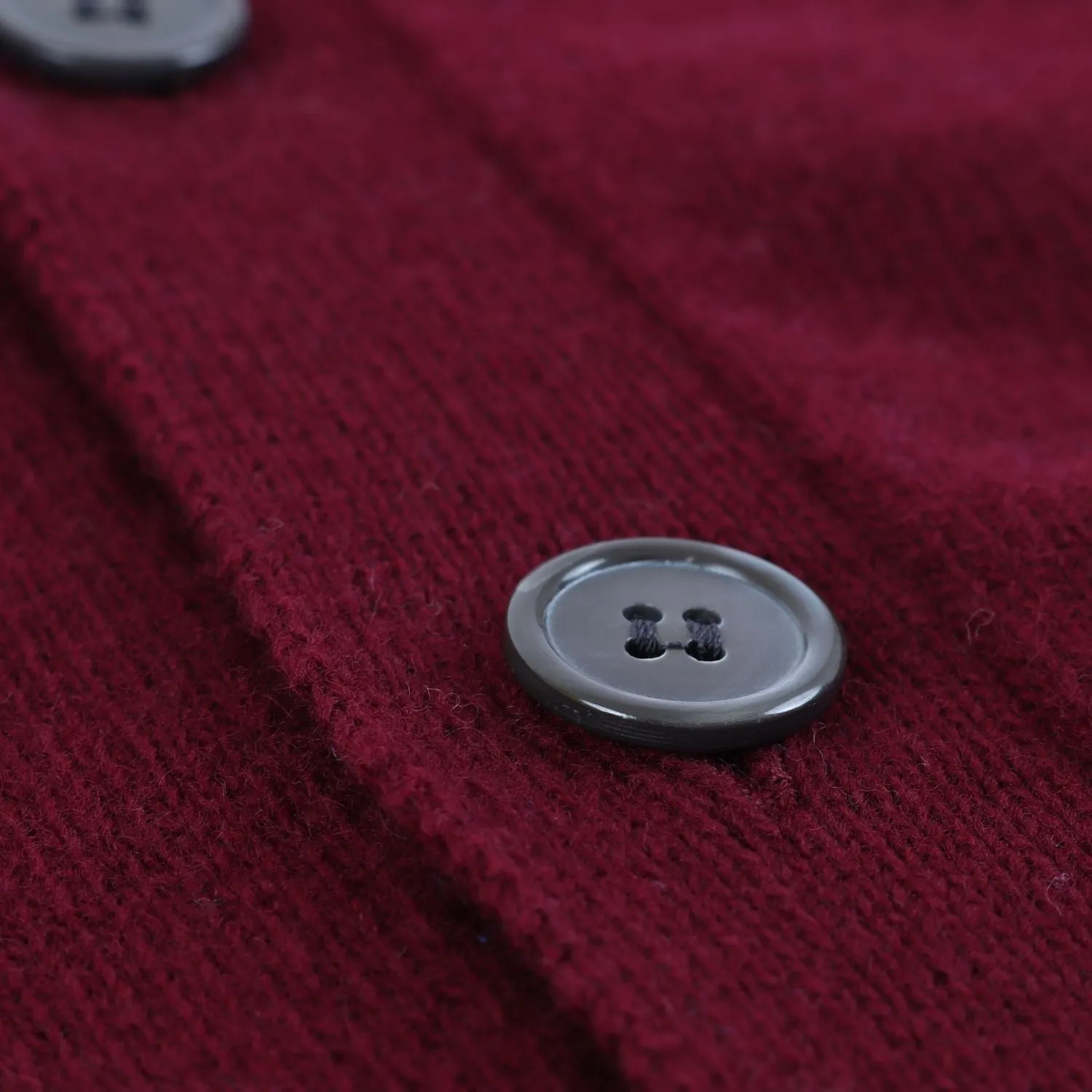 Men's V Neck Sleeveless Wool Cardigan