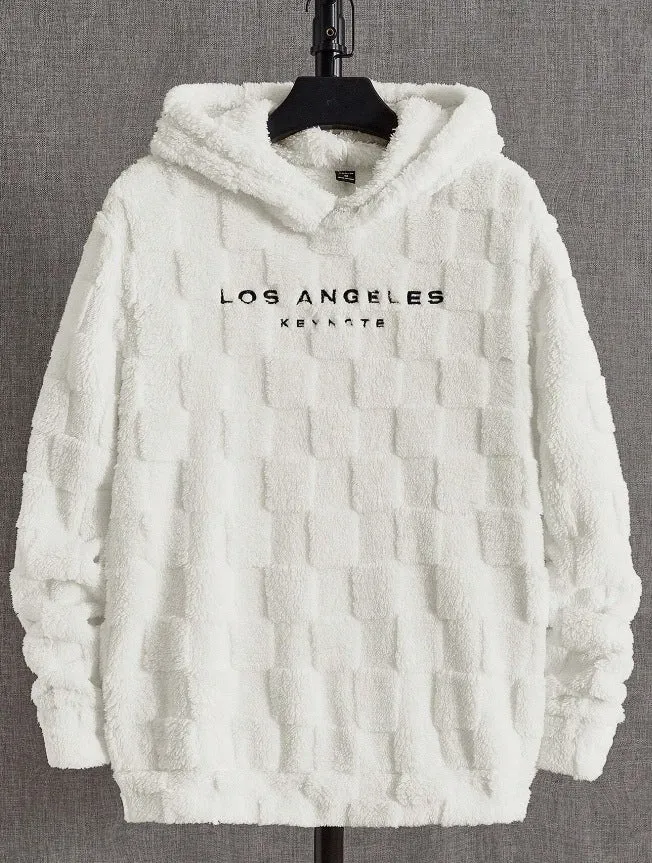 Men's Wool Pullover Hoodie.