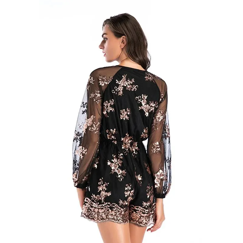 Mesh Boho Short Playsuit