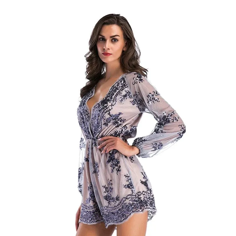 Mesh Boho Short Playsuit
