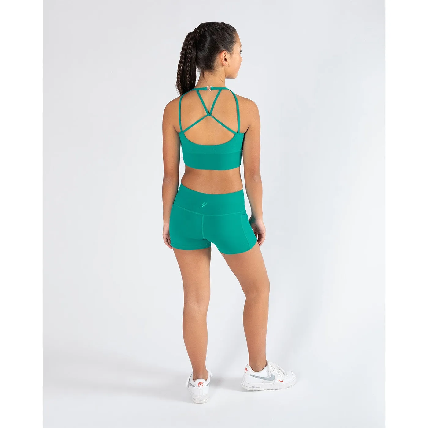 Mesh Fusion Tora Crop Top - Vibrant Green