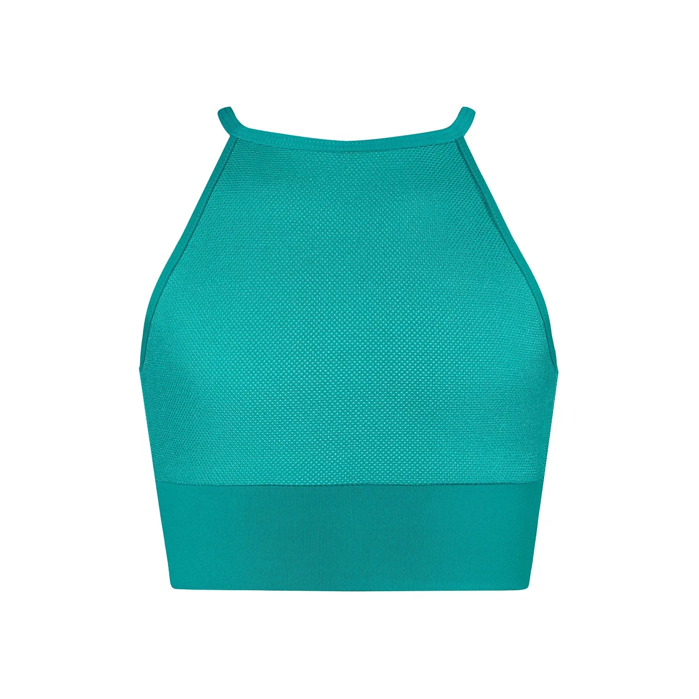 Mesh Fusion Tora Crop Top - Vibrant Green
