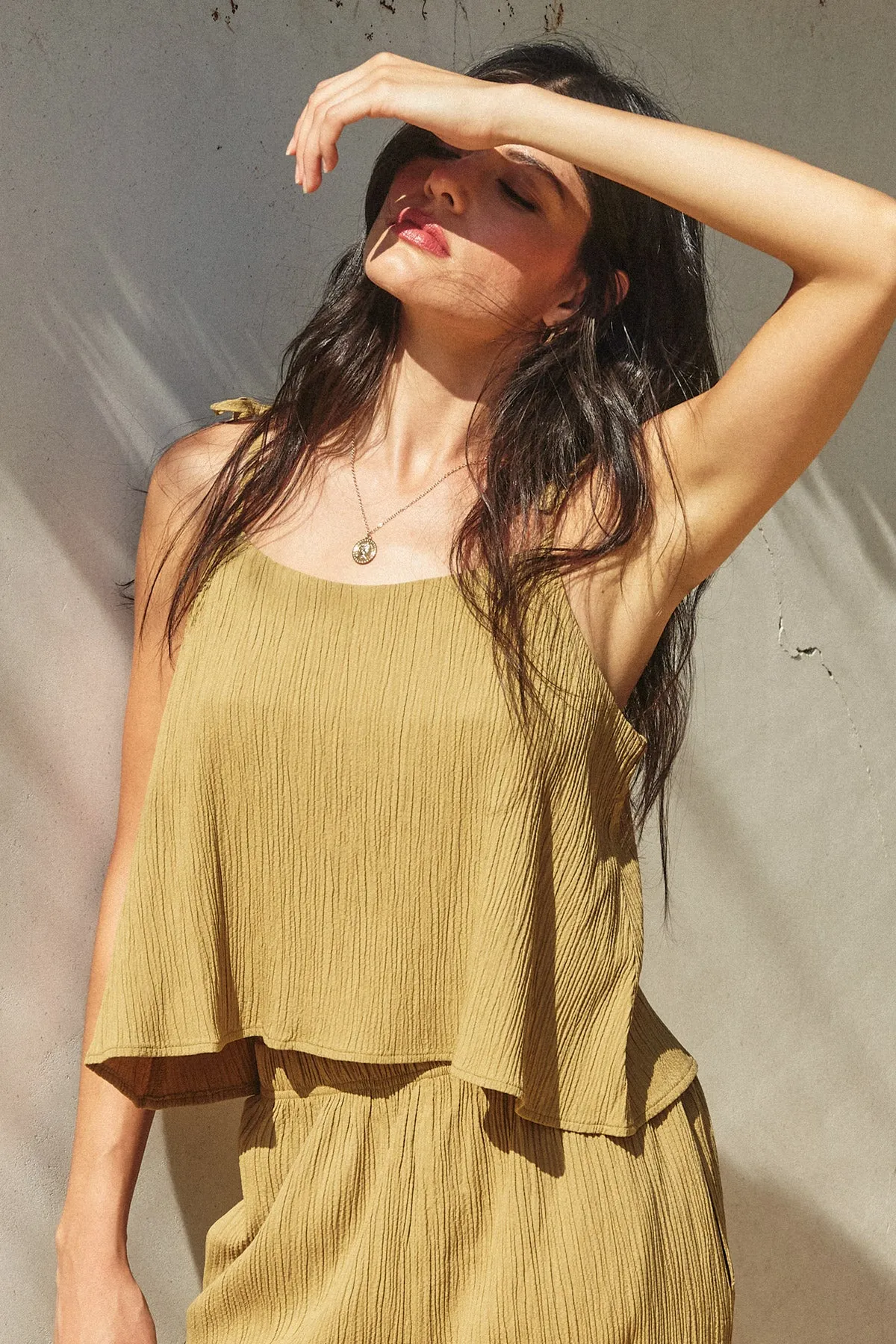 Miles Tie Shoulder Boxy Cami Top