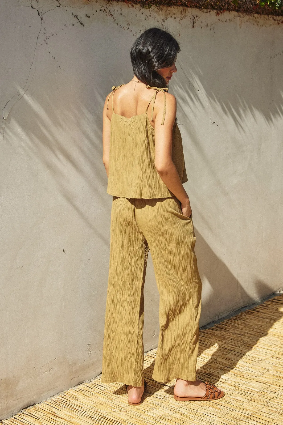 Miles Tie Shoulder Boxy Cami Top