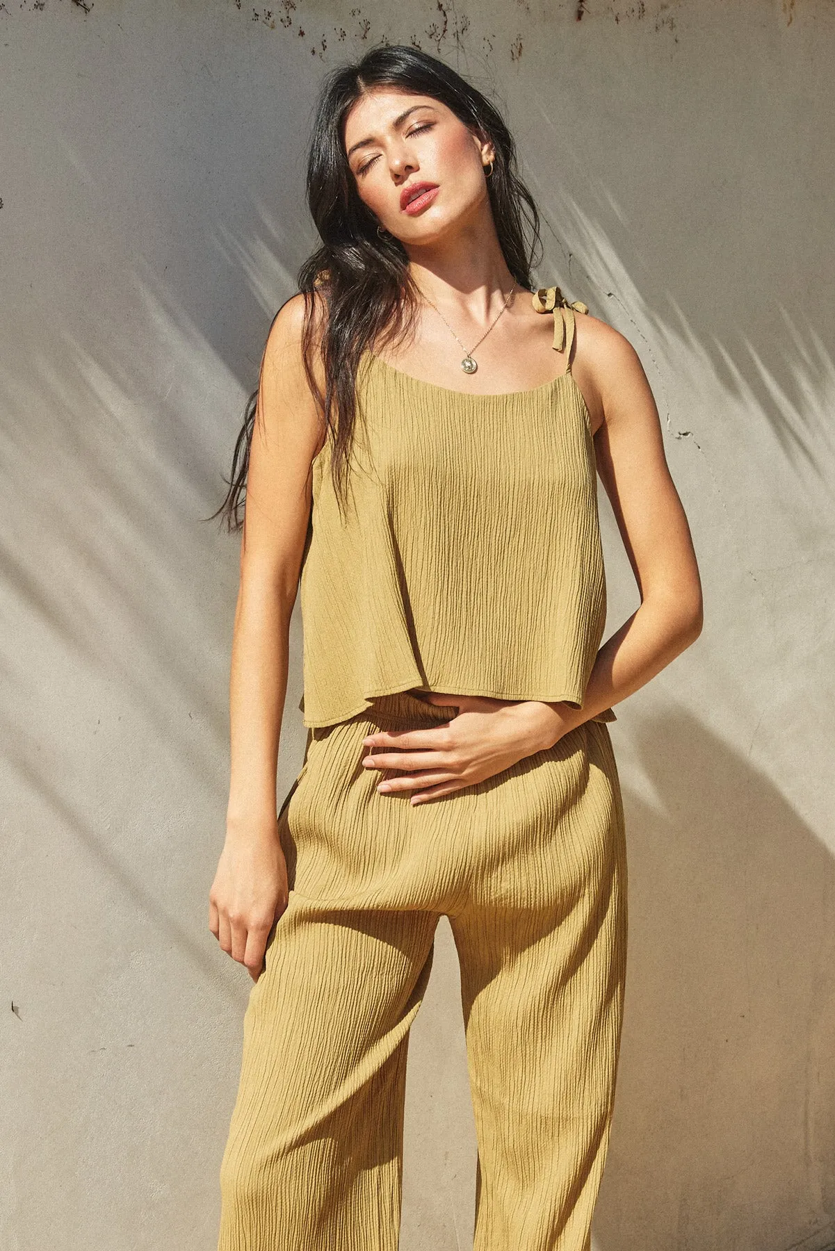 Miles Tie Shoulder Boxy Cami Top