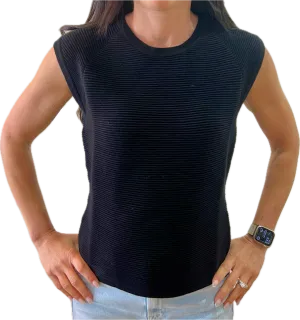 Minnie Rose Short Sleeve Rib Top