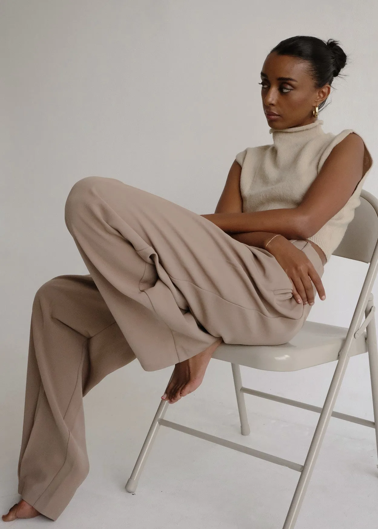 Mock Neck Knit Sweater