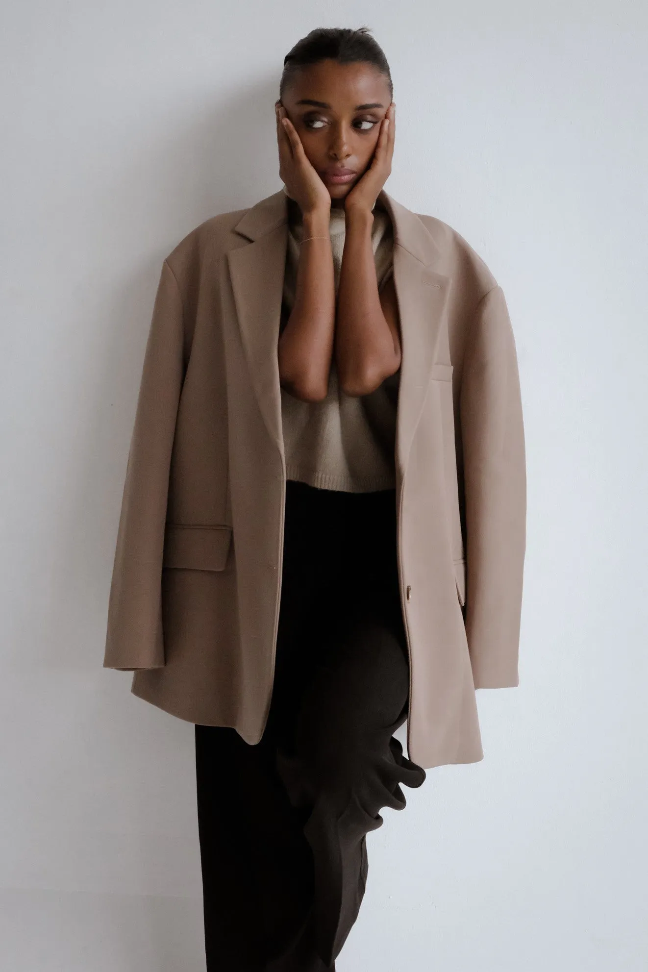 Mock Neck Knit Sweater