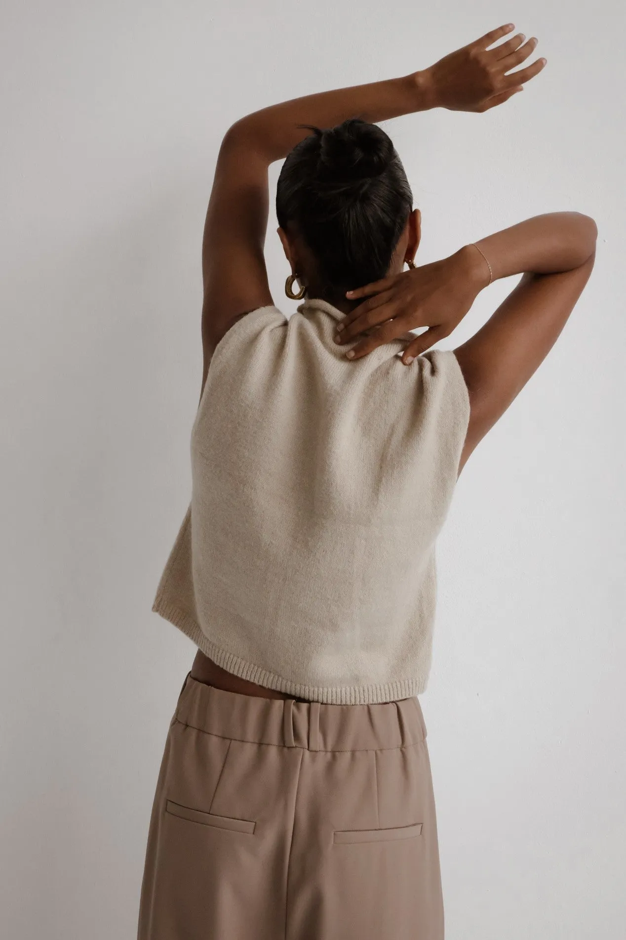 Mock Neck Knit Sweater