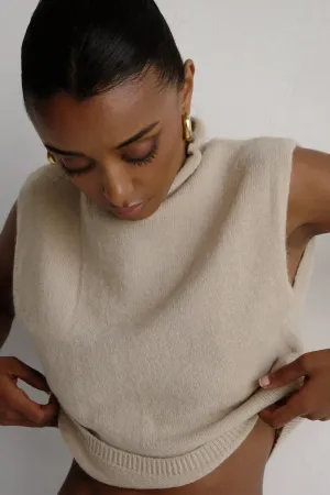 Mock Neck Knit Sweater