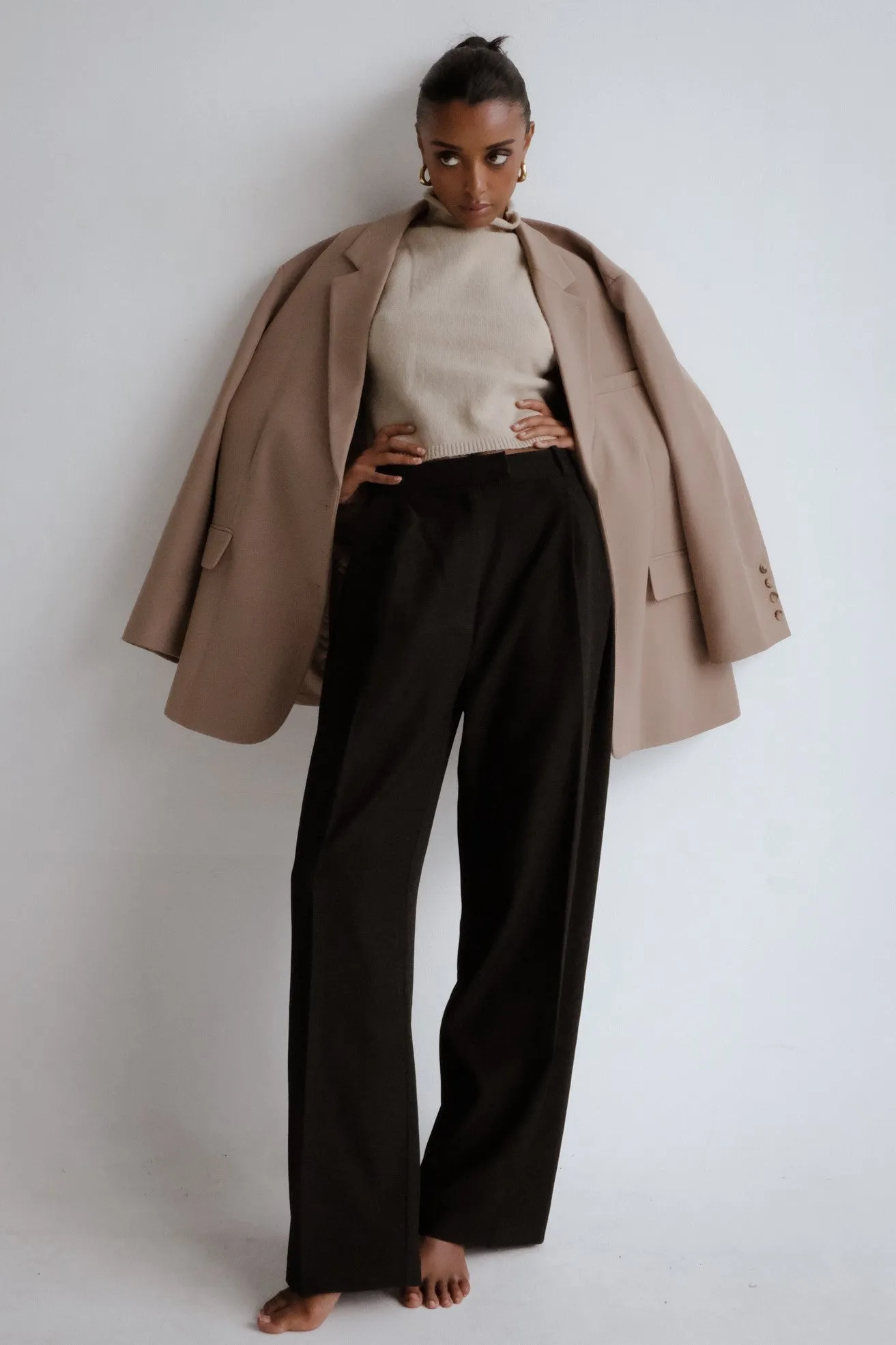Mock Neck Knit Sweater