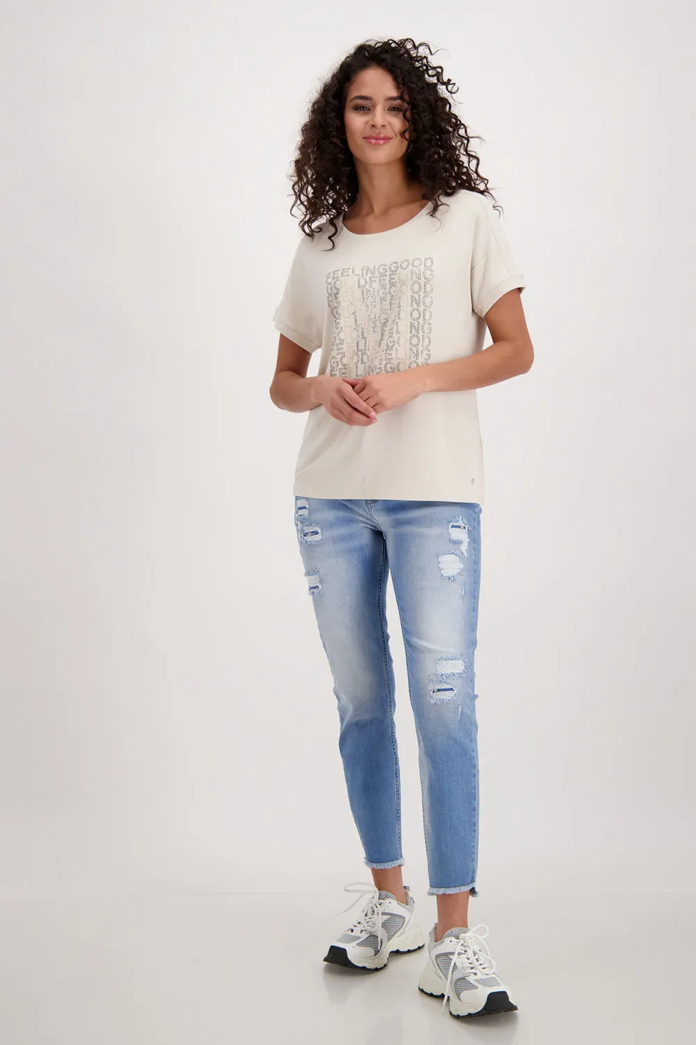 Monari Embellished T Shirt M407420