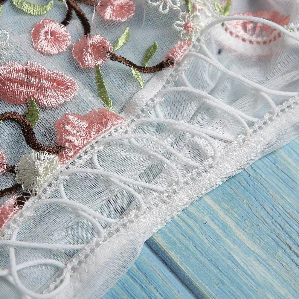 Monroe Lace Floral Bodysuit