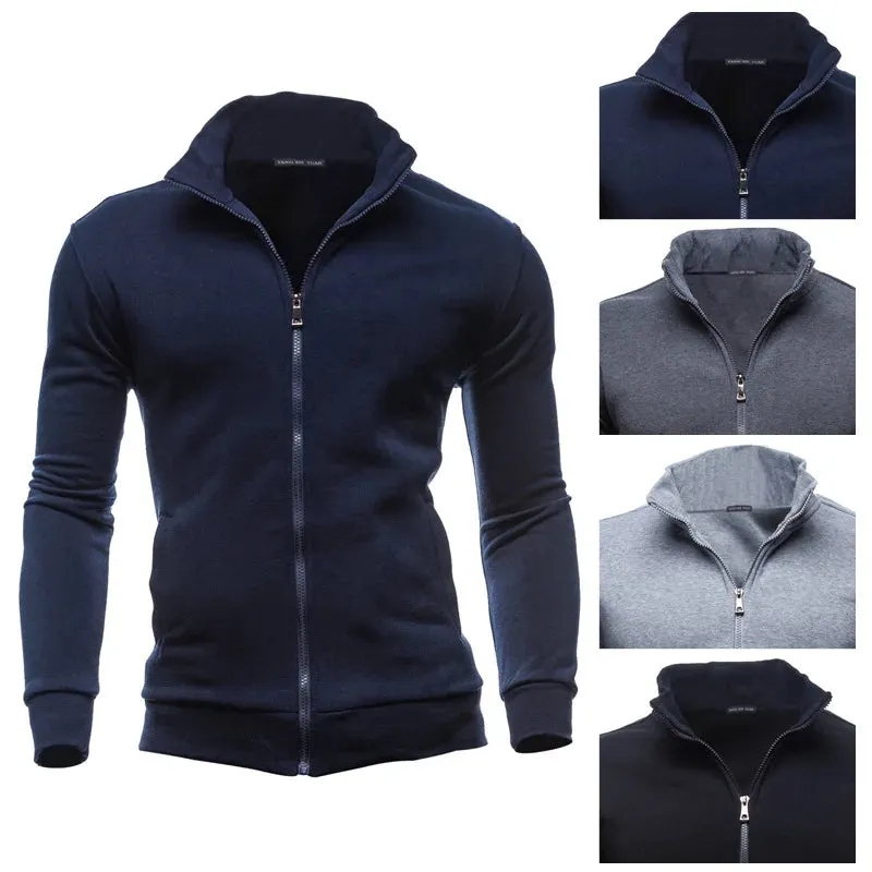 MRMT 2025 Brand New Mens Jackets Hoodless Sweatshirts Men Stand-up collar Jacket Retro Coat Hoody Cardigan Zipper Coats