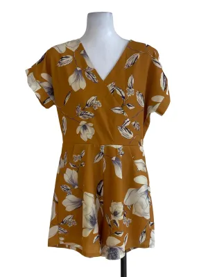 Mustard Floral Rompers