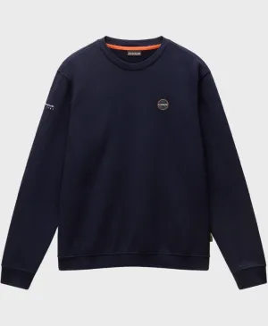 Napapijri Badge Crewneck Blu Marine