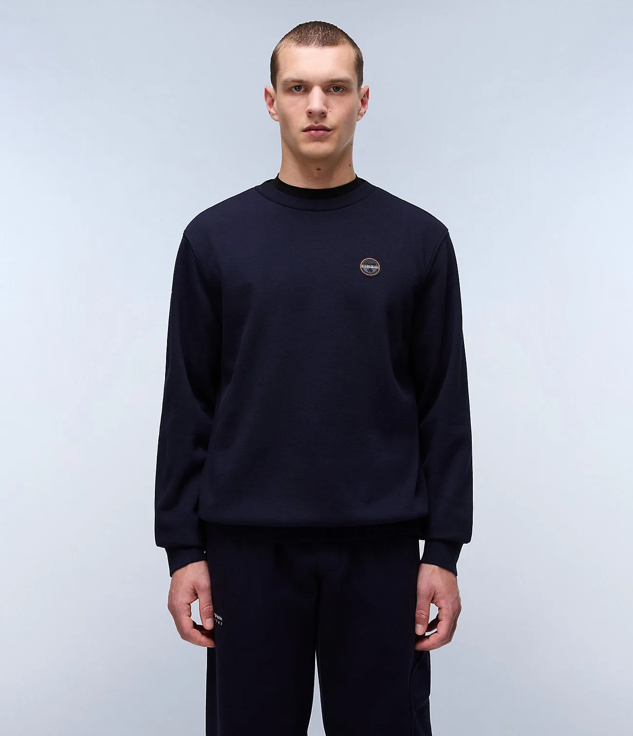 Napapijri Badge Crewneck Blu Marine
