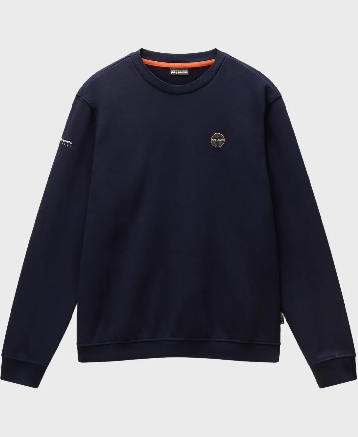 Napapijri Badge Crewneck Blu Marine