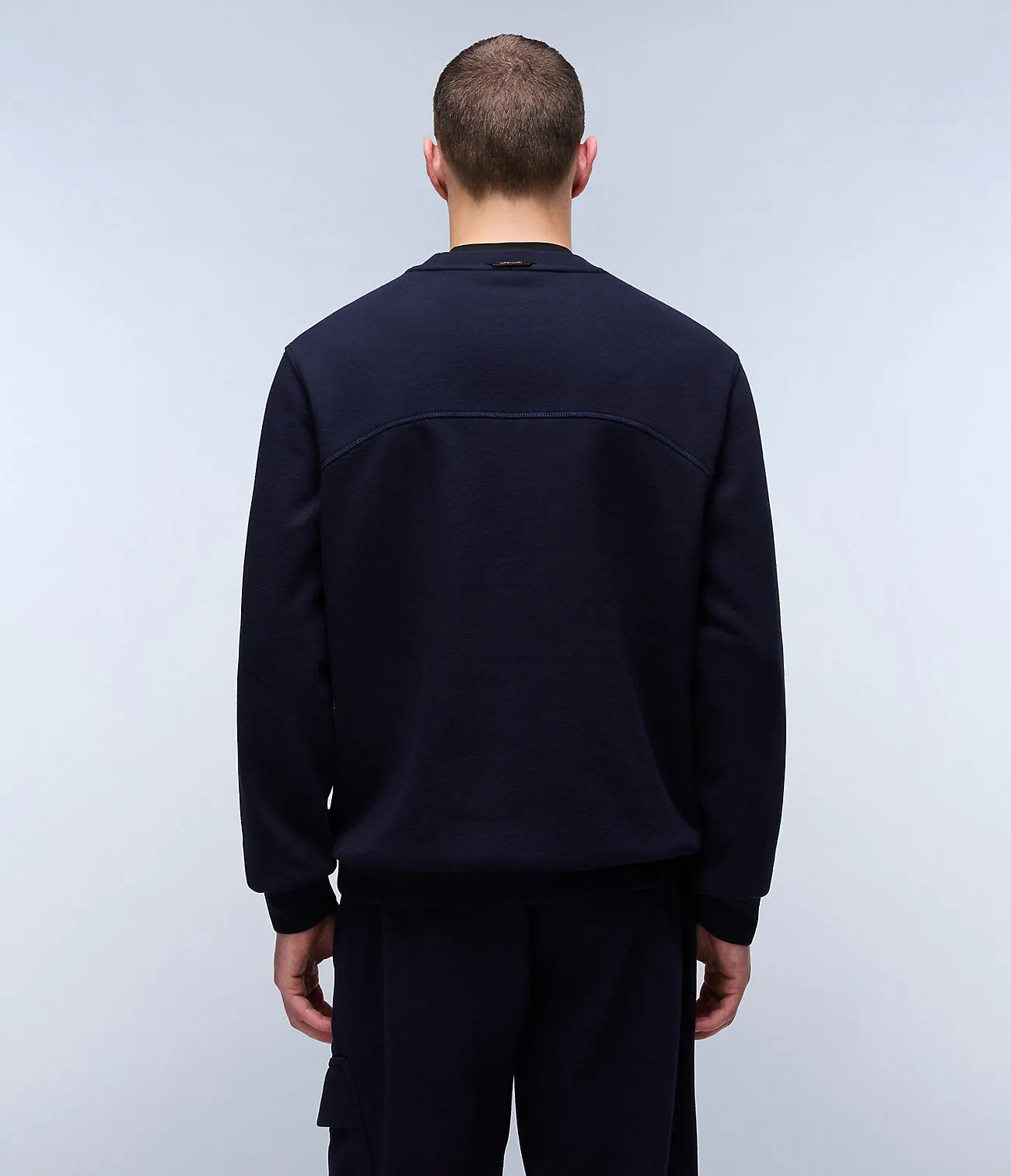 Napapijri Badge Crewneck Blu Marine