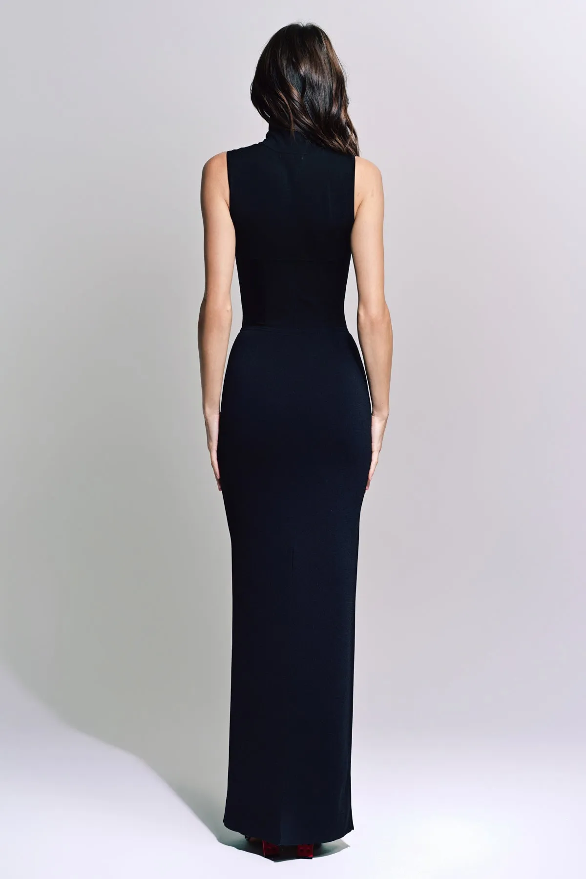 NENSI DOJAKA | GWYNETH KNITTED CORSET MAXI DRESS
