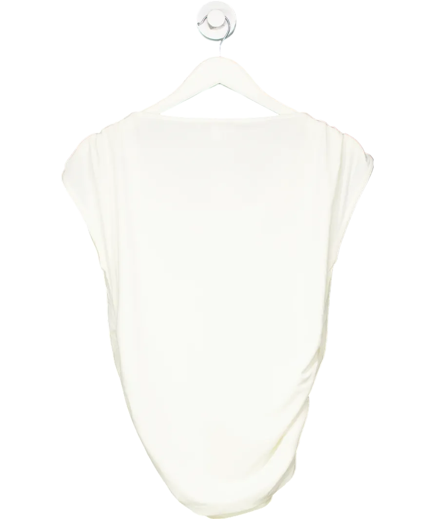 Next Cream Sleeveless Drape Top UK 8