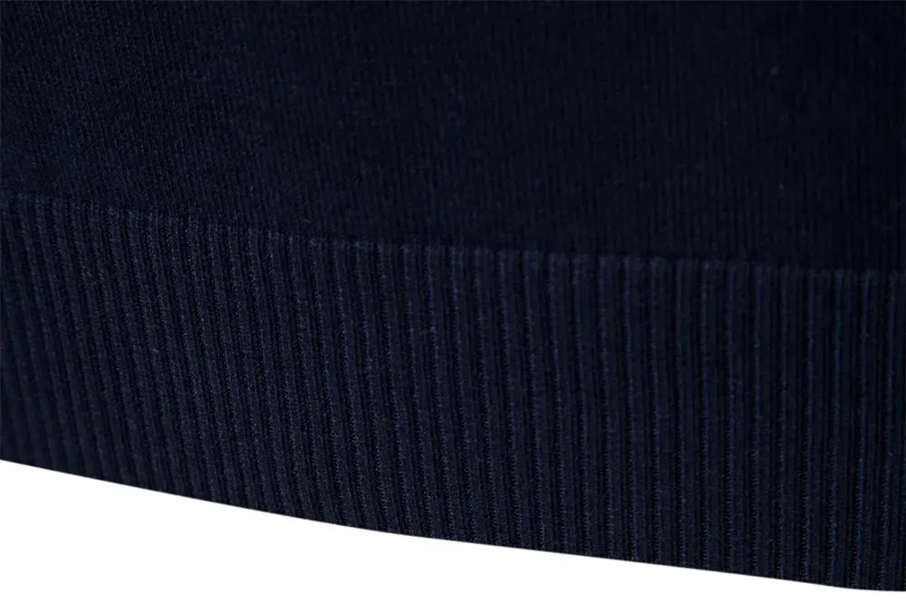 Nilo - sophisticated striped slim fit men's zip pullover