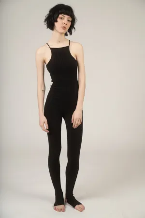 Nonna knit unitard in black