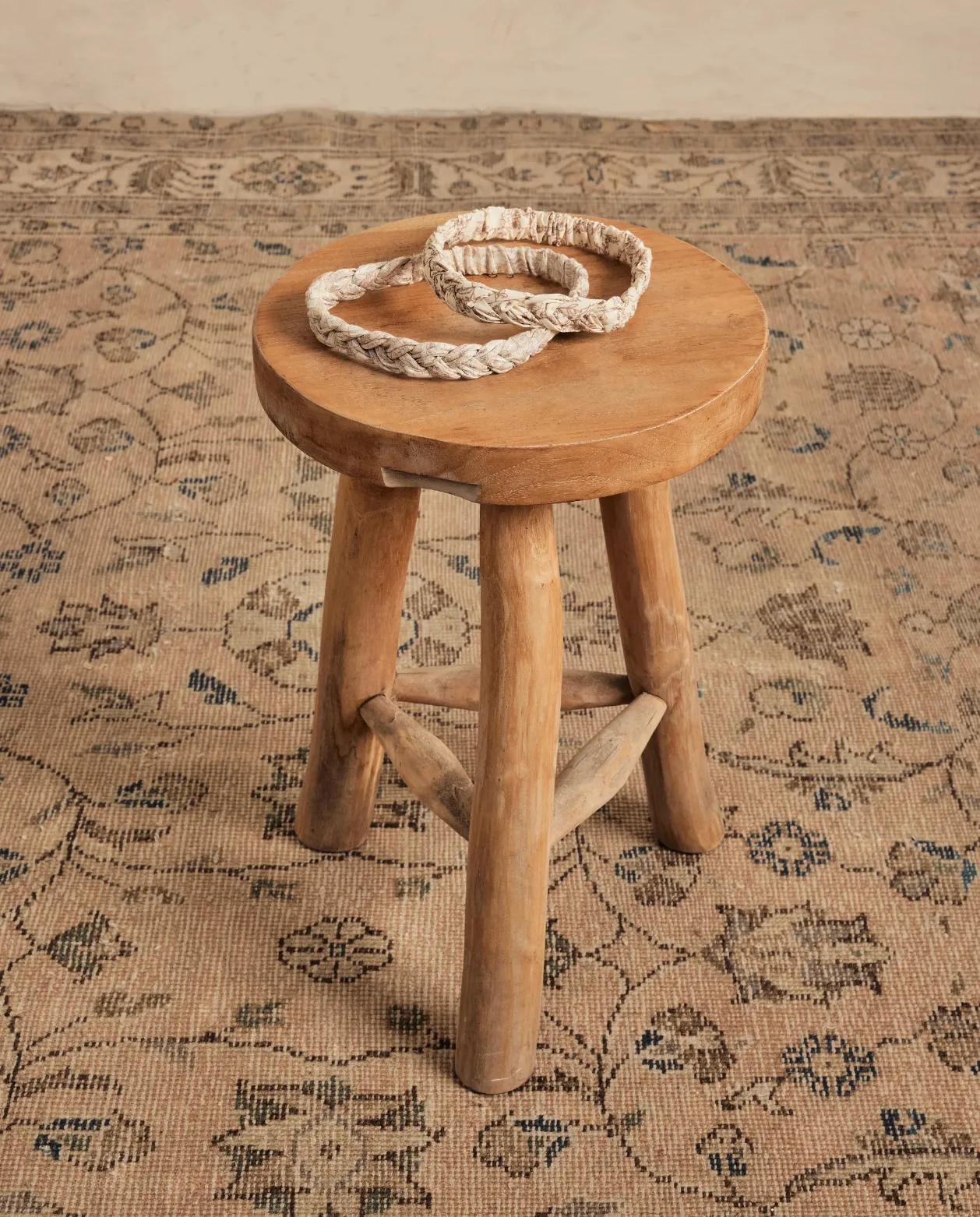 Noralee - Braided Baby Headband - Cafe Toile