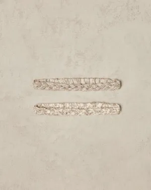 Noralee - Braided Baby Headband - Cafe Toile