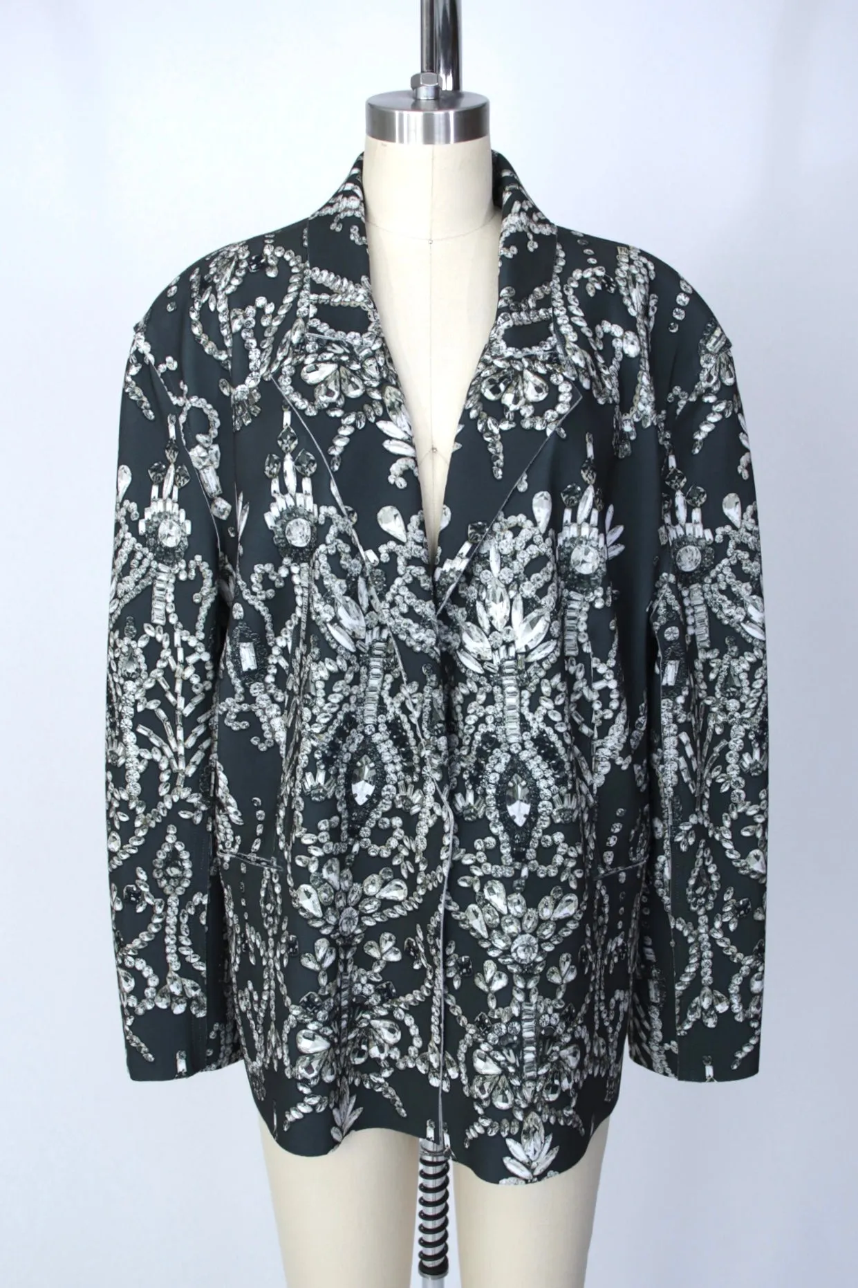 Norma Kamali Jewel Print Blazer
