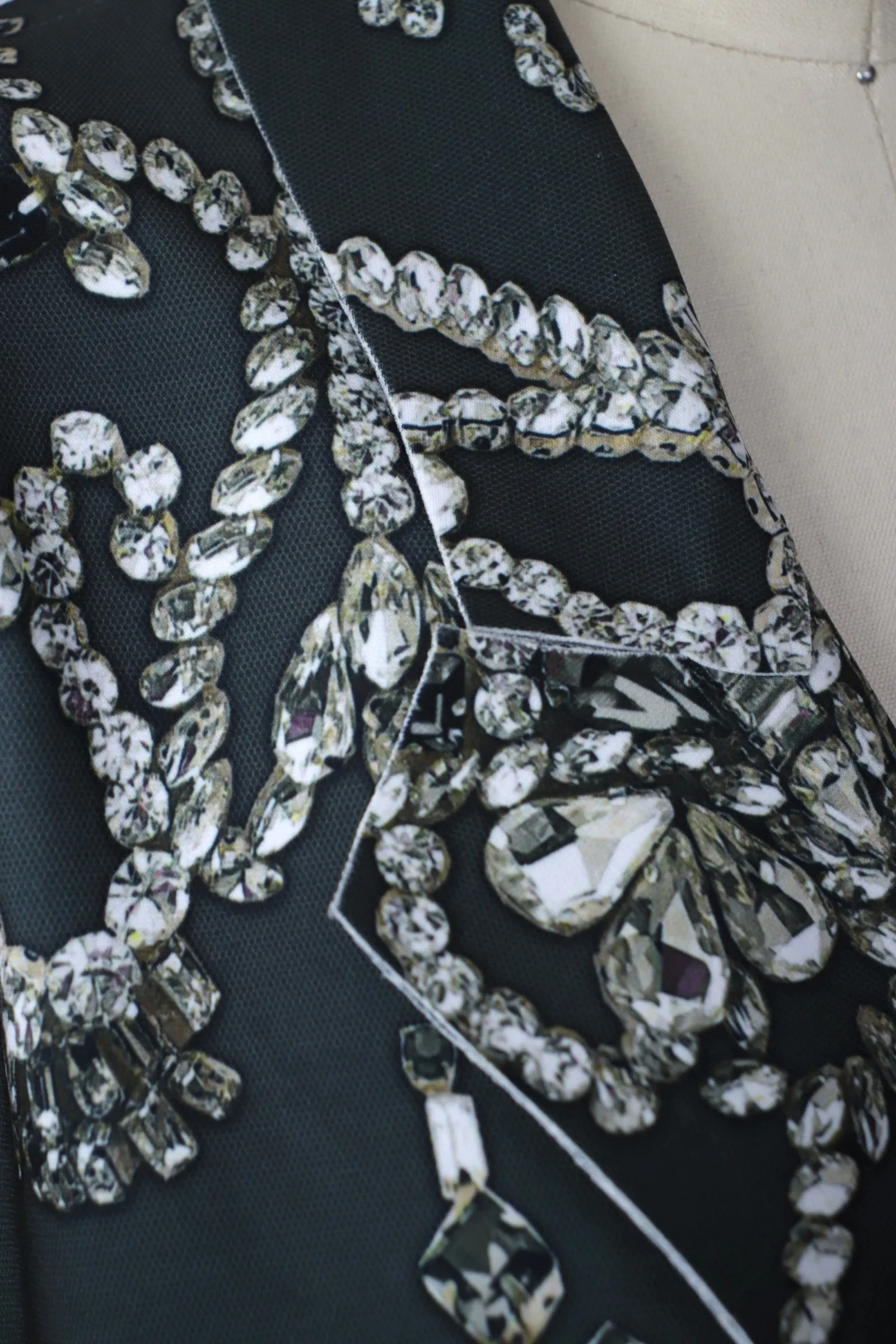 Norma Kamali Jewel Print Blazer