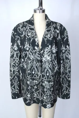 Norma Kamali Jewel Print Blazer