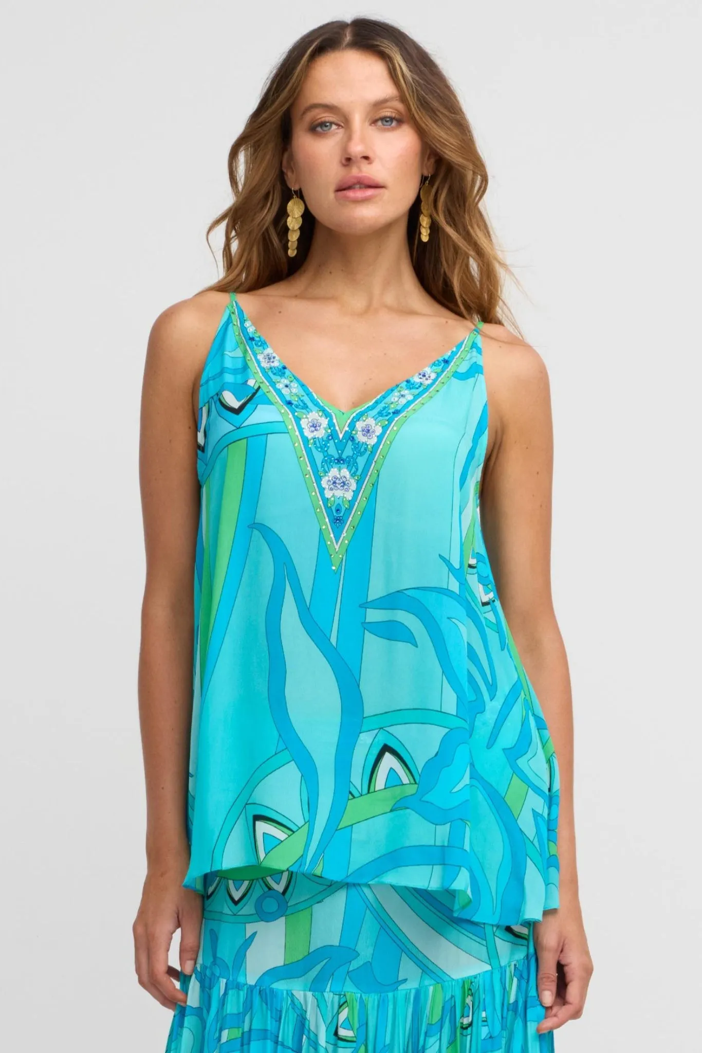 Oceanic Blues Cami Top