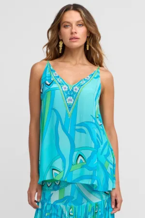 Oceanic Blues Cami Top