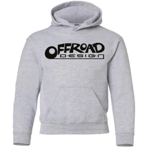 Offroad Design black logo G185B Gildan Youth Pullover Hoodie