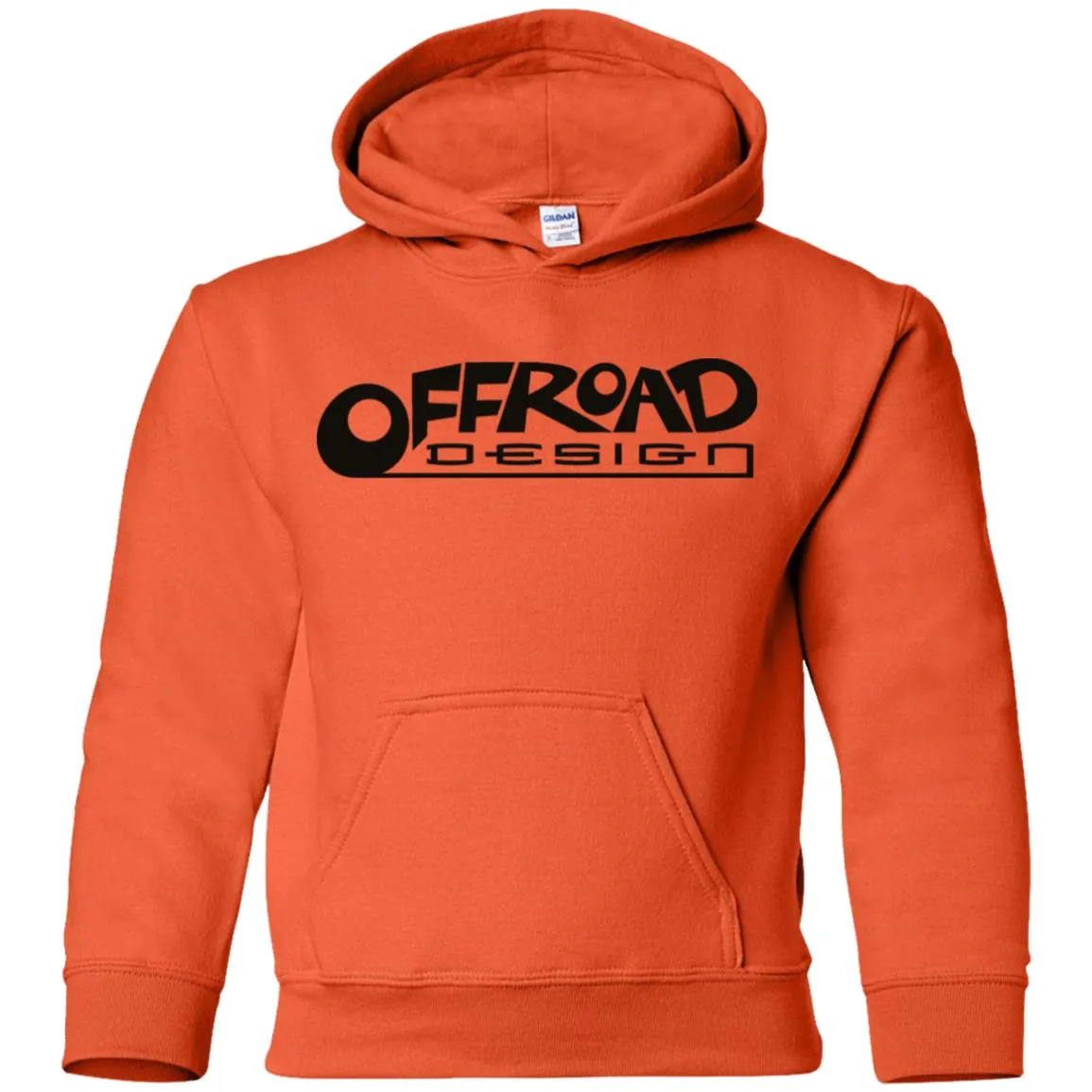 Offroad Design black logo G185B Gildan Youth Pullover Hoodie