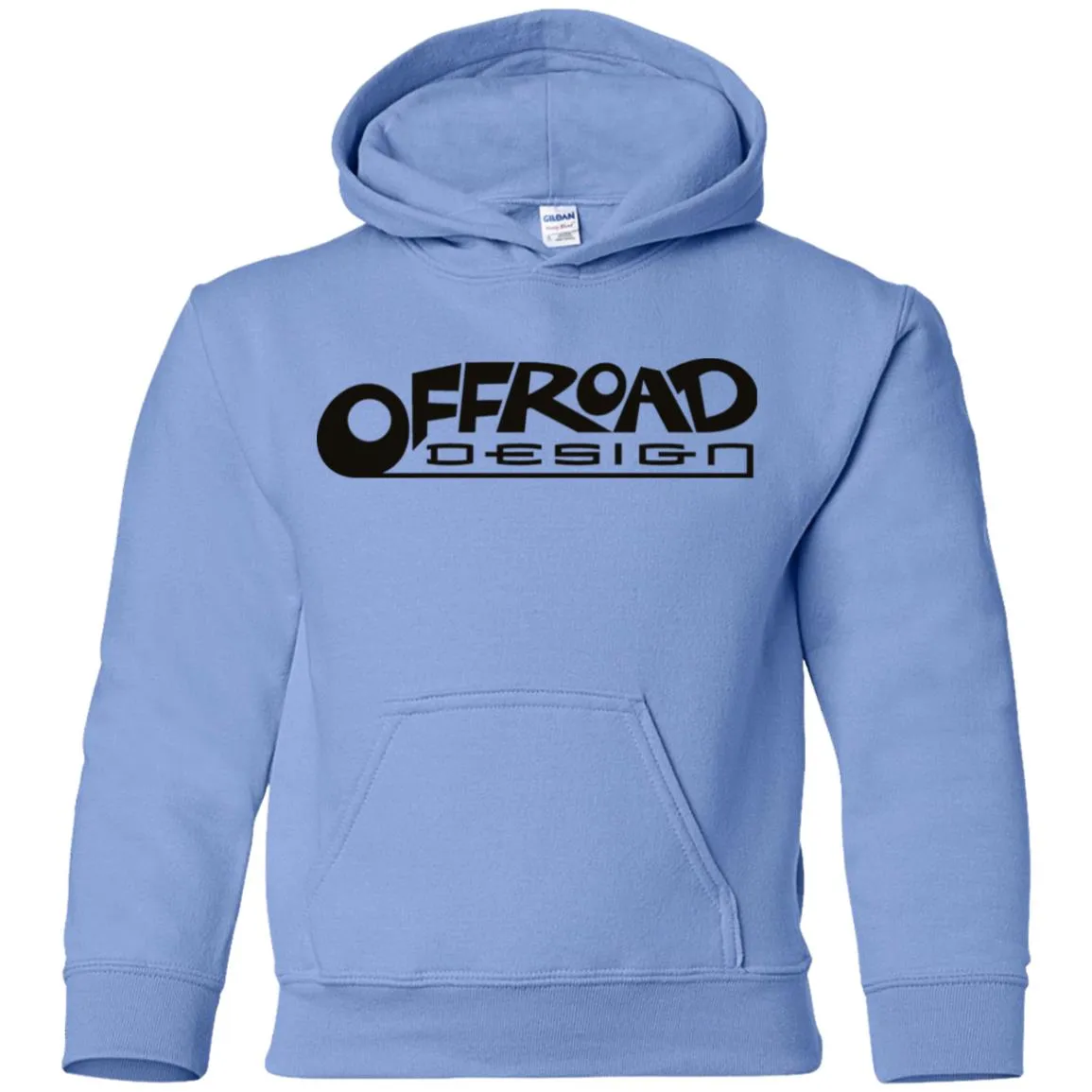 Offroad Design black logo G185B Gildan Youth Pullover Hoodie