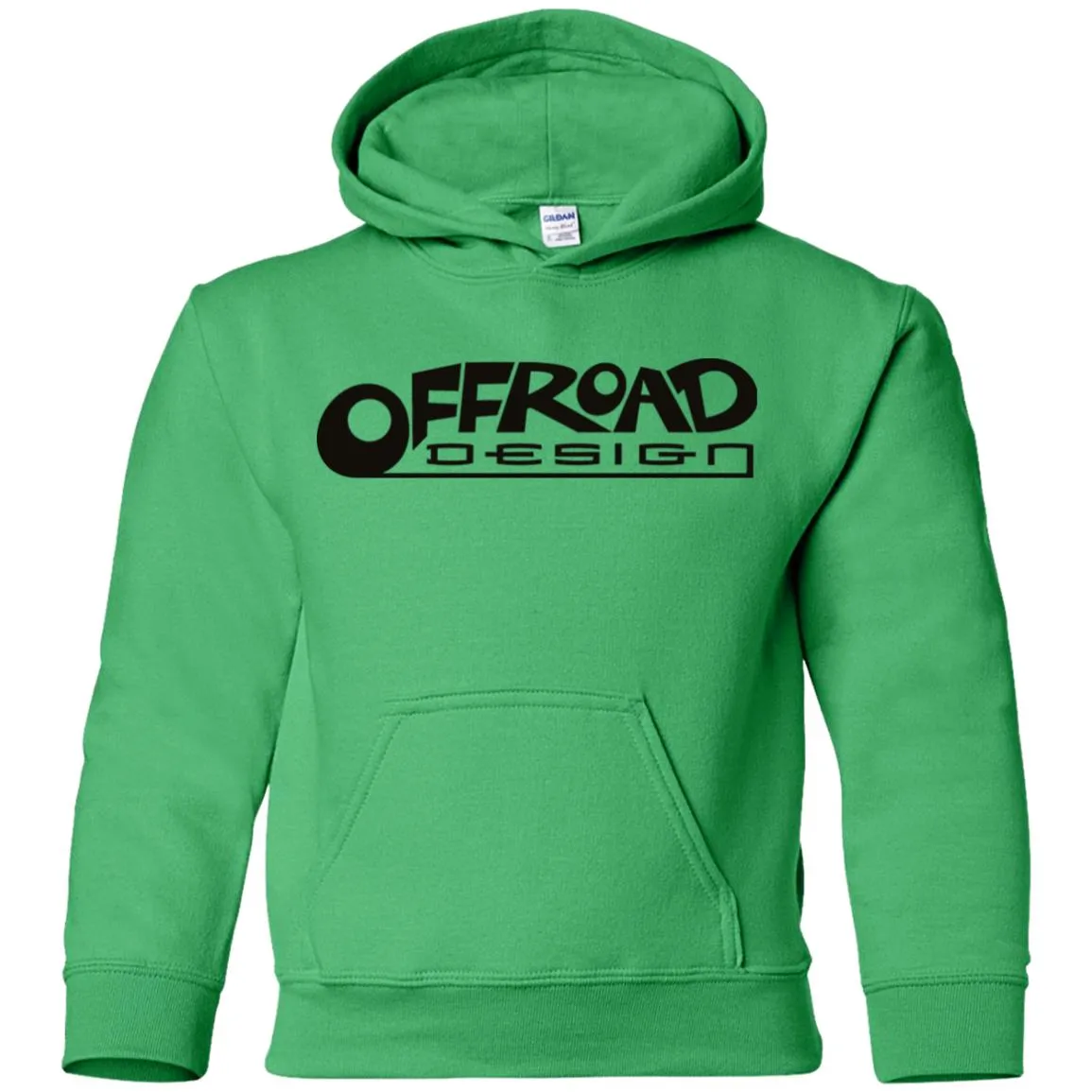 Offroad Design black logo G185B Gildan Youth Pullover Hoodie
