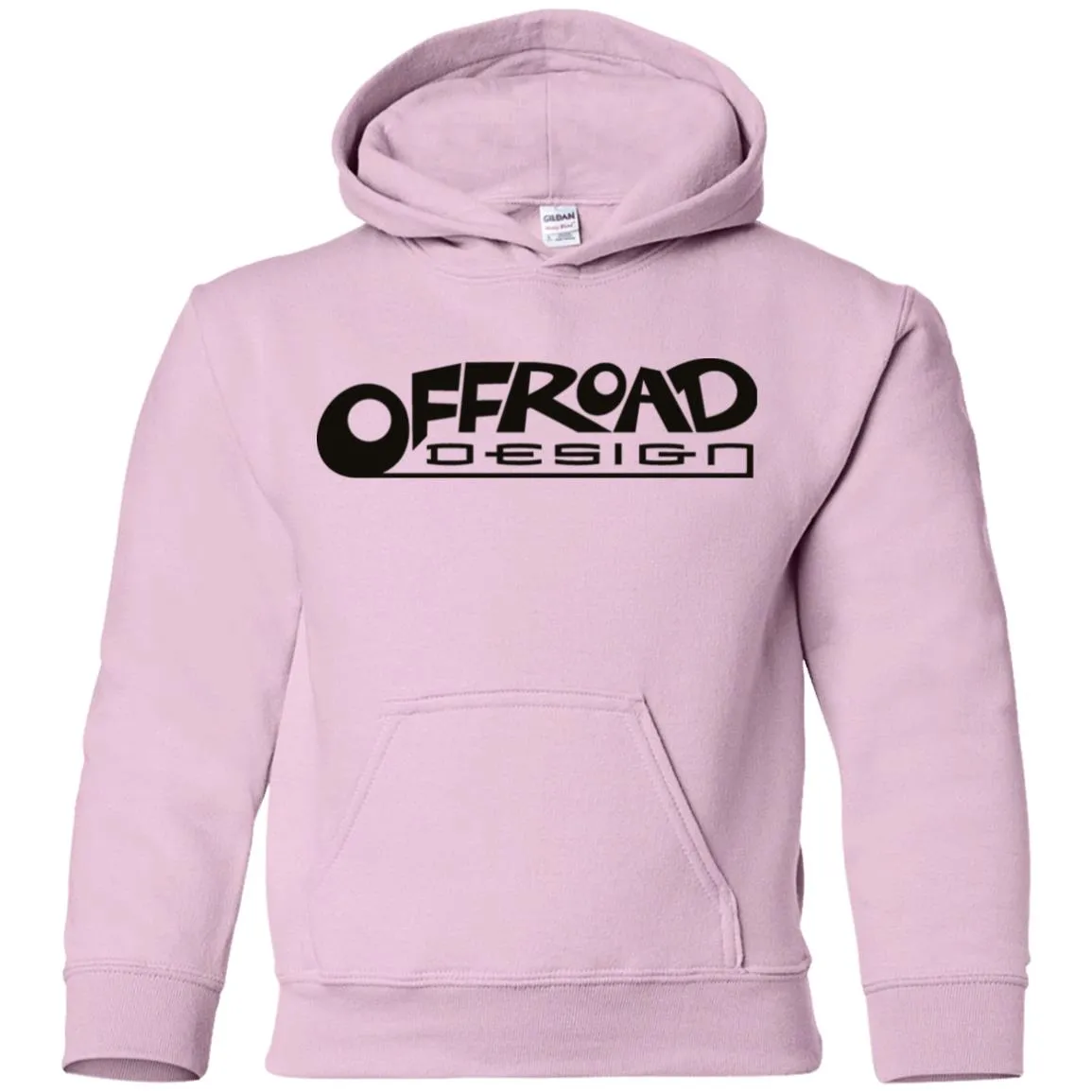 Offroad Design black logo G185B Gildan Youth Pullover Hoodie