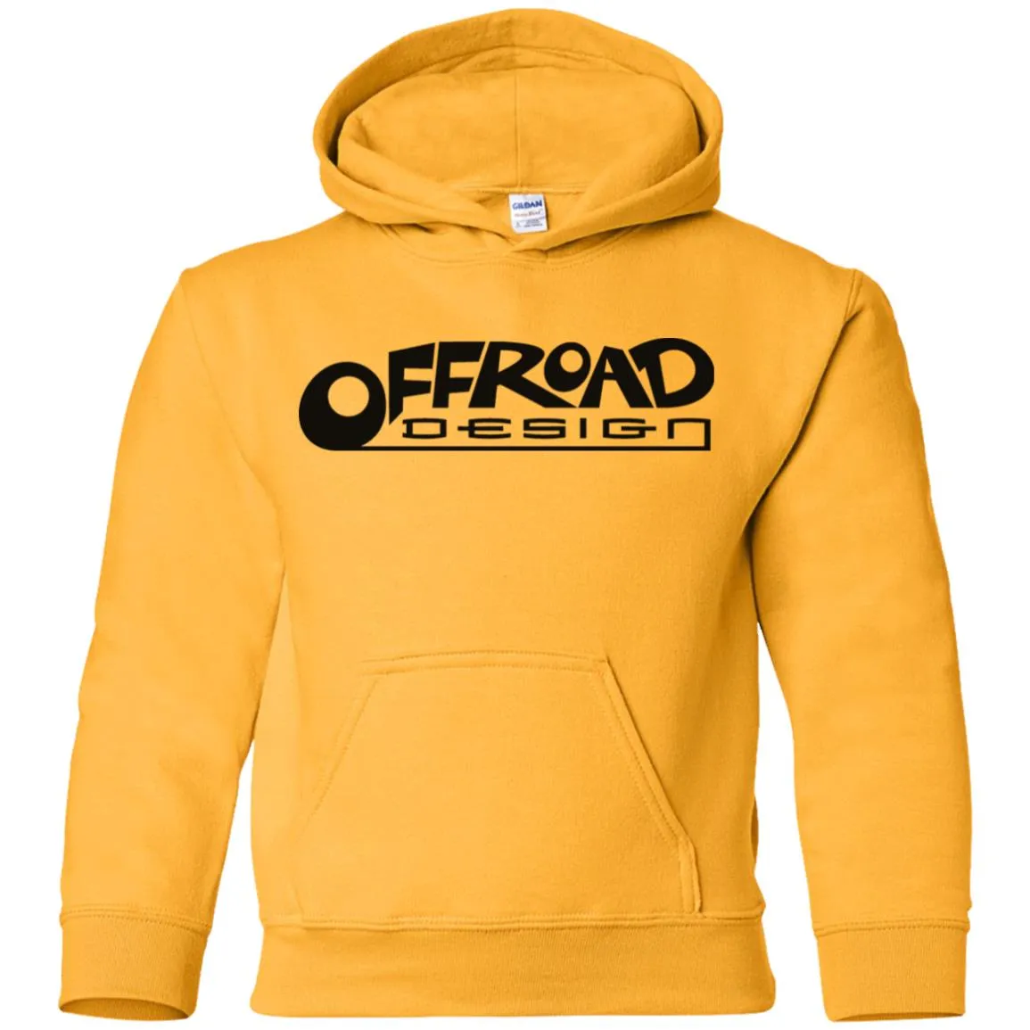 Offroad Design black logo G185B Gildan Youth Pullover Hoodie