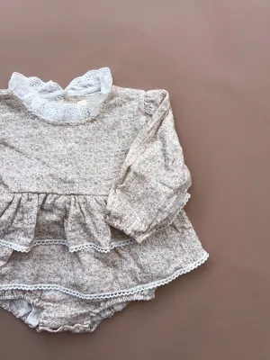 Olivia Romper - Neutral Floral