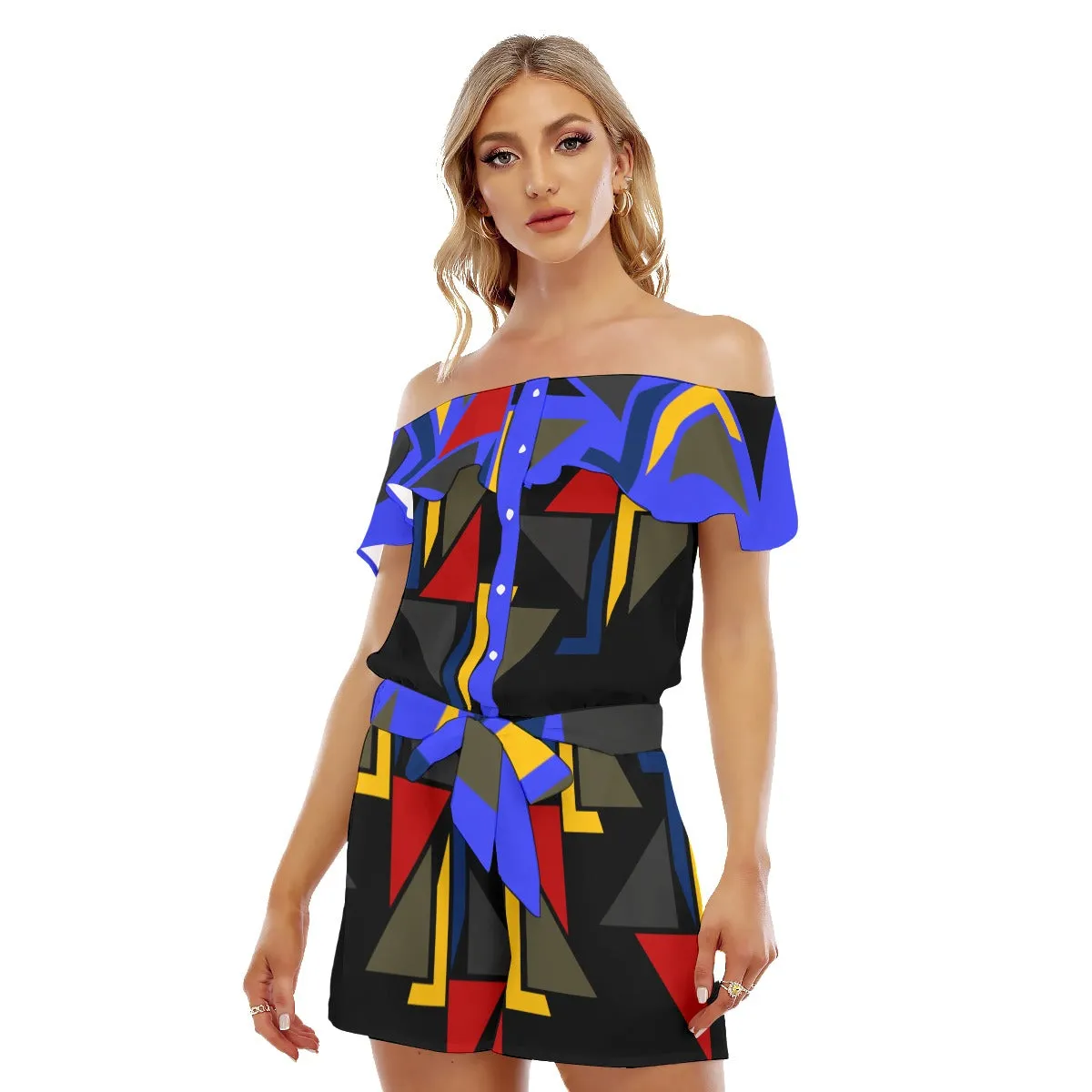 Origen Destination Women's Off-shoulder Ruffled Romper