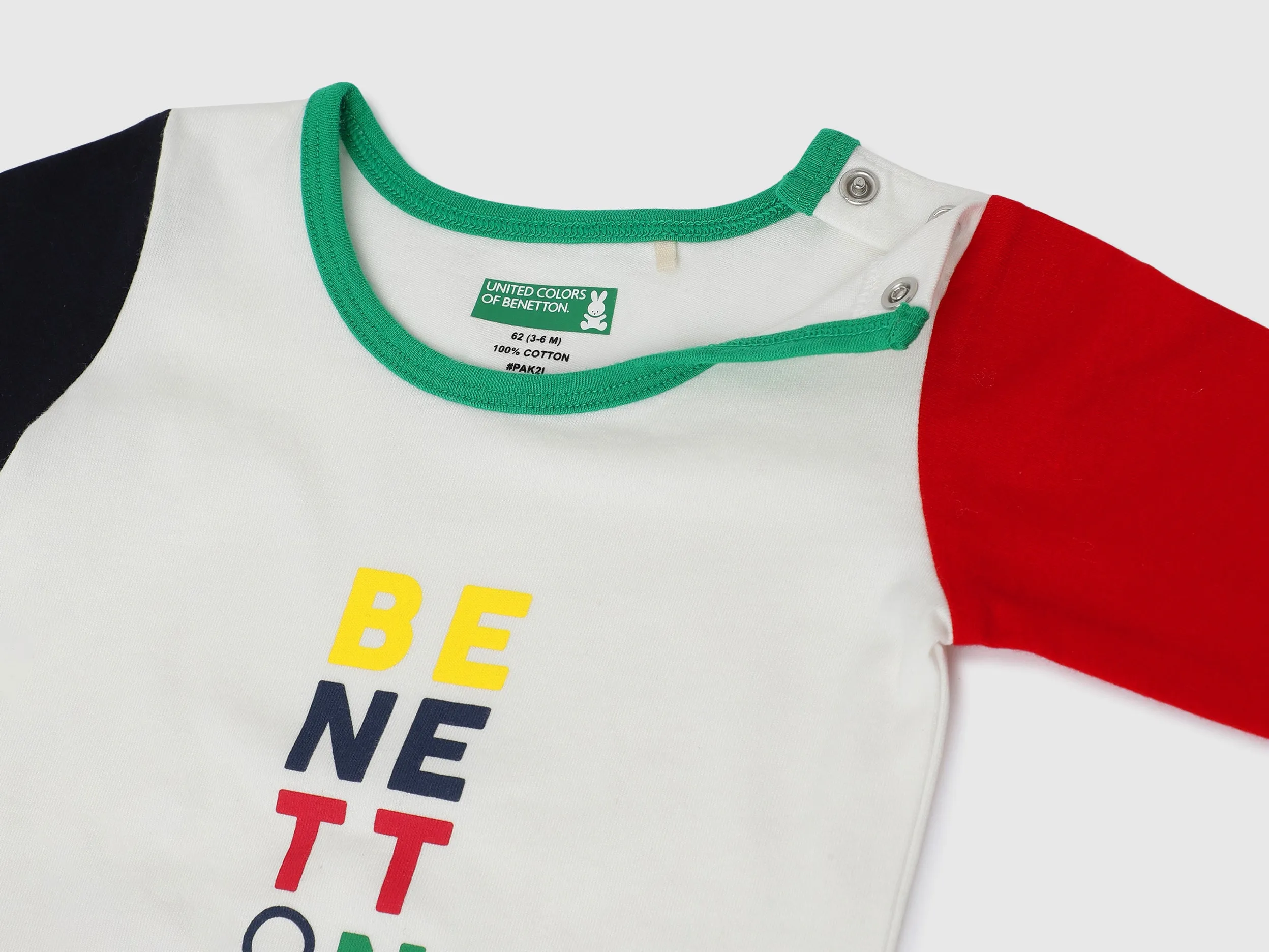 Pack of 6 Long and Short Rompers with T-Shirt, Trousers, Bib and Cap