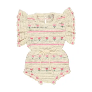 Paloma Tulip Crochet Romper